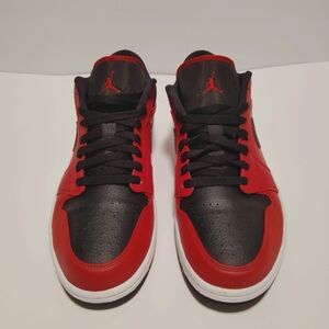 Nike Air Jordan 1 Low “Reverse Bred” – Men’s Size 11 Red/Black Style 553558-605